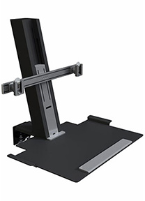 QuickStand重量マウントにラージプラットフォームとクロスバー、ブラック