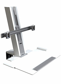 QuickStand重量マウントにラージプラットフォームとクロスバー、ホワイト